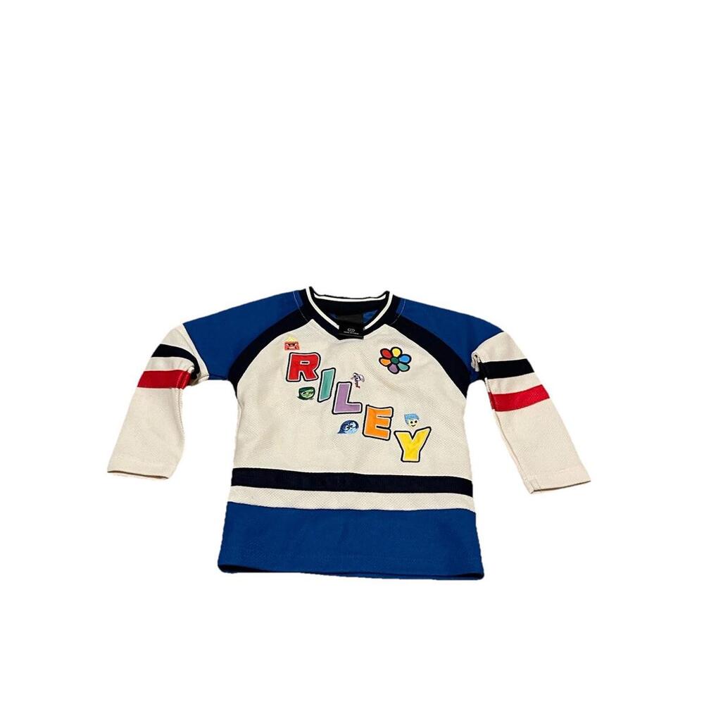 Inside Out 2‎ Disney Pixar Box Lunch Riley Hockey Jersey Size 2T Joy #15 H85